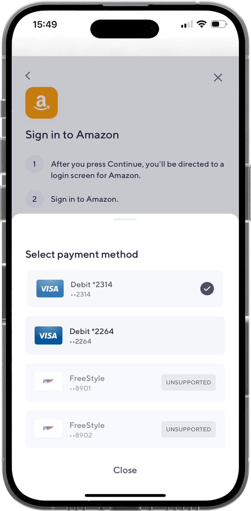 Payment Switch - Step 02